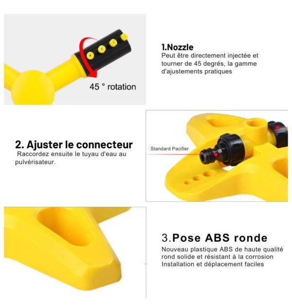 Arroseur Automatique 360° - Système Irrigation Jardin